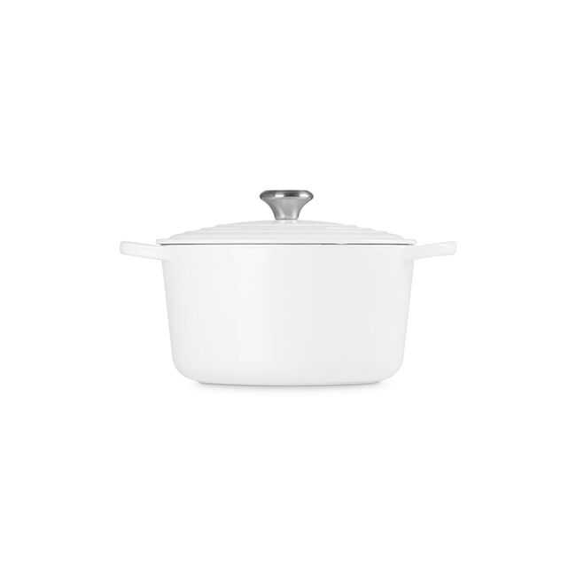 Signature Round Deep OvenWhite, view 3